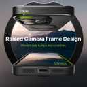 QTlier case for iPhone 16pro, 360 Rotatable Ring Stand, Raised Camera Frame, Shockproof with MagSafe Black