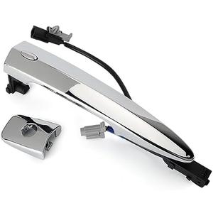 806469N00A Exterior Chrome Door Handle Front Left Driver Side, with Sensor and Smart Keyless Entry System, for 2009-2018 Nissan Sentra/Maxima/Murano/Leaf Replace# 80646-9N00A 806451AA0A