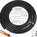 27PCS 9.8ft Air Conditioning Hose and Fitting Kit with pipe cutter