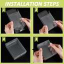 BENECREAT 72pcs Clear Wedding Favor Boxes, 4.25x3.4x1.5inch Transparent PVC Rectangle Gift Wrapping Box for Candy Chocolate Party, Valentine's Festival Gift Packaging