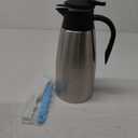 68oz Coffee Carafe Airpot Insulated Coffee Urn Stainless Steel Vacuum Thermal Pot Flask for Coffee, Hot Water, Tea, Hot Beverage - Keep 12 Hours Hot, 24 Hours Cold (Silver)