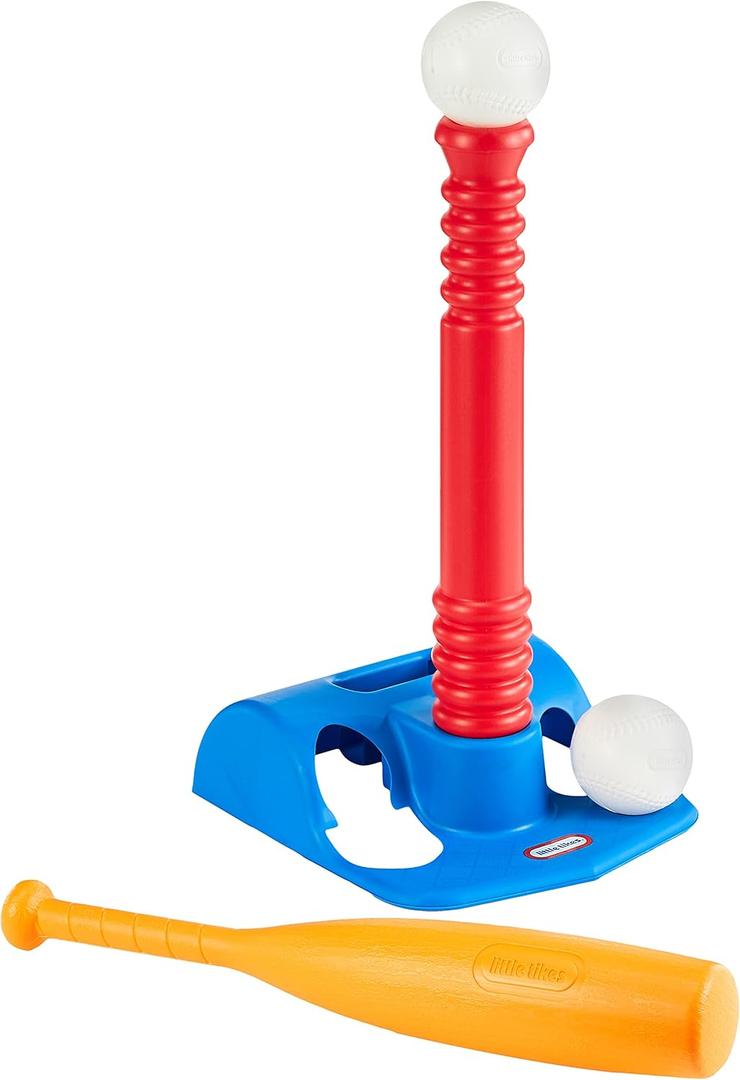 Little Tikes T-Ball Set, Red, 5 Balls, for Toddlers Ages 18+ Months 