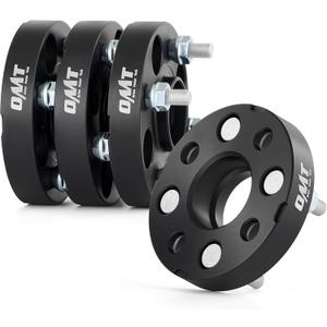 2 x Orion Motor Tech 1"(25mm) 4x100 Wheel Spacers Compatible with Honda Accord Civic, Mini Cooper, Toyota Corolla Prius, 56.1mm Bore Hubcentric Wheel Spacer Kit with M12x1.5 Studs