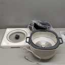 BLACK+DECKER Rice Cooker 28 Cups Cooked (14 Cups Uncooked) with Steaming Basket, Removable Non-Stick Bowl, White