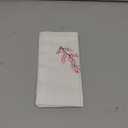 HCRAFT Embroidered Cotton Table Napkins, Cloth Napkins Set of 4 18x18 Cherry Blossom Napkin Square Fabric, Dining Room, Napkins Cloth Machine Washable, Pink Cotton Cloth Napkins, Great Present Ideas