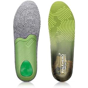 WalkHero Plantar Fasciitis Insoles - Medium Arch Support Inserts for Men & Women with Comfort Cushion | Orthotic Inserts to Relieve Foot Pain and Provide Shock Absorption (Green) Mens 5-5 1/2