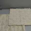 DFXSZ Christmas Pillow Covers 18x18 inch Set of 2 Beige Christmas Tree Decoration Soft Plush Faux Fur Jacquard Throw Pillows for Bedroom Sofa Holiday Festivals Winter Home Decor PTK070C18