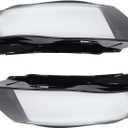 NewYall Left and Right Clear Headlight Lens Cover for Audi A4 B8 2009-2012