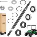 10L0L Golf Cart Driver/Passenger Side Rear Axle Shaft Sets with Bearing Seal Kit Fits EZGO TXT/Medalist Electric1994-2013, Replace OEM 20377G11 20377G12, 15112G1