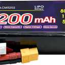 11.1V Lipo Battery 3S 5200mAh 80C Lipos Soft Case with XT60 Connector for RC Car Airplane Helicopter Boat Racing RC Hobby