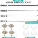 23.6 in Washer Suspension Rod Kit fit for Kenmore 11020022013 11020022014 1105142511 1105072011 1105072012 11020022011 11020022012 11021102011 11021102012 11021102013 11020222510 11020222511