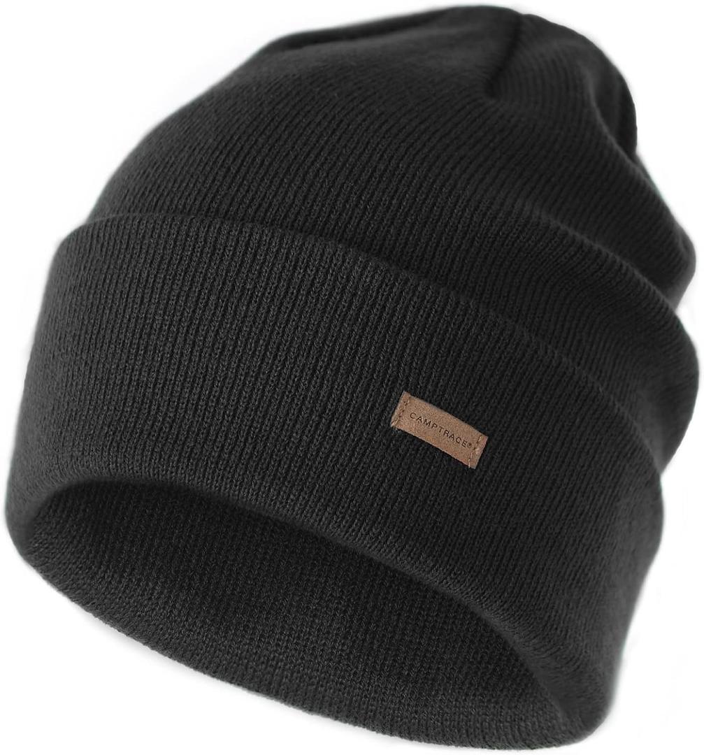 Camptrace Beanie Hats for Men Unisex Knit Cuffed Beanie Womens Winter Hats Warm Ski Hat Cozy Skull Cap