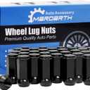 Set of 32, 14x2.0 Lug Nut 2 in XL Black Bulge Acorn Compatible with 2004-2014 Ford F-150 Expedition 14X2