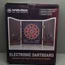 Electronic Dart Board LED Electric Digital Scoreboard Dart Boards for Adults with MDF Cabinet, up to 8 Players, 34 Games,355 Variations - 12 Soft Tip Darts & 100 Replacement tips - Great for Game Room