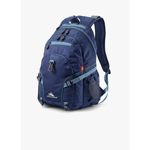 High Sierra Loop Backpack, Travel, or Work Bookbag with tablet sleeve, One Size, True Navy/Graphite Blue