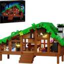 Folk Cabin Building Set, Folk House Compatible with Lego Forest Cabin House Building Creative Collection Toys, Mysterious Cabin Model,Christmas, Birthday Gifts for Girls Adult (664 PCS)