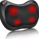 Back Massager, Shiatsu Neck Massager with Heat, Electric Back Massager for Shoulder, Back, Leg, Deep Tissue Kneading Massage to Relief Muscles, Massage Pillow for Mom/Dad/Women/Men (Black)