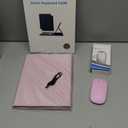 TUNKARMOR for iPad Pro 11 inch M5 M4 Case with Keyboard 2025/2024 Builtin Pencil Holder with Mouse  Pink