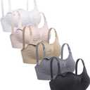 Lataly Womens Seamless Nursing Bra Sleeping Maternity Bralette for Breastfeeding Pack of 3 (Large)