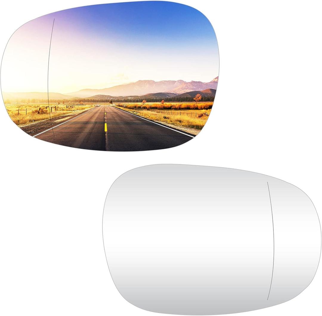 Left & Right Side Heated Mirror Glass Fits for BMW 125i 128i 135i 135is 320i 323i 325i 328i 335d 335i xDrive 335is 2009 2010 2011 2012 2013 Replacement for 51167252893 51167252894 for 2 PIN