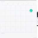 U Brands Square Magnetic Dry Erase Calendar White Board, 14" x 14", Frameless, Includes Marker and Magnet