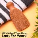 Love Natural Pumice Stone for Feet - 2-Sided Terra Cotta Foot Scrubber, Professional Exfoliating Clay Stone for Feet Hands Body Care - Pumice Stone for Feet Callus Remover & Dead Skin