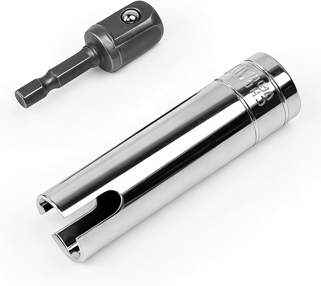 Fits Coleman Fleetwood Pop-Up Camper Crank Handle Replacement  3/8" Socket Adapter, Chrome-Plated Drill Attachment for Lifting Camper Roof
