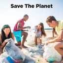 30-33 Gallon Clear Trash Bags Heavy Duty (250 COUNT) - Clear Recycling Garbage Bags 30+ Gallon, 32 Gallon - Made in USA