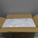 5 Tiers Stackable Shoe Storage Organizer bins open front, Space Saving Shoe Rack Holder Boxes,Moving Cabinet Bins Sturdy, Clear White