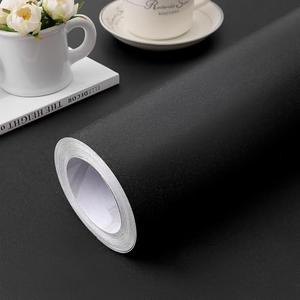 practicalWs 15.7" x393.7" Black Wallpaper Self Adhesive and Removable Peel and Stick Vinyl Film Stick Paper Easy to Apply Wall Coverings Shelf Home Decorative Liner Table and Door Reform