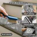 YDKGL 15PC Stair Treads Non-Slip Washable Peel and Stick Stair Treads for Wooden Steps Indoor Reusable Stair Carpet Treads Adhesive Stair-Runner Rugs for Kids and Dogs Elder8"x30"Gray