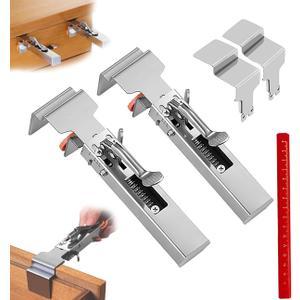 2 Pack Drawer Front Installation Clamps, Adjustable Drawer Fixing Clamp, Cabinet Clamps for Installing Cabinets, Panel clamps woodworking, Cabinet face frame clamp