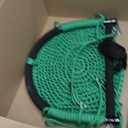 Hi-Na Swing Seats for Kids, Baby, Hand-Made Net Swing with Adjustable Rope, Suitable for Indoor, Outdoor, Backyard, Tree (Green)