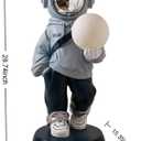Astronaut Statue, Astronaut Sculpture, Home Decor Sculpture, Cool electroplated mask Decoration, Large Astronaut Ornament, 28.74 inches