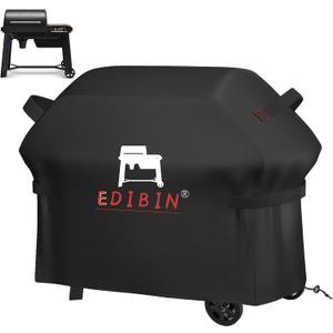Grill Cover for Traeger Grills Woodridge Electric Wood Pellet Grill, BAC761 Woodridge Grill Cover for Traeger TFB86MLH, 600D Heavy Duty Waterproof Full Length Cover, 52" L x 27" W x 46" H