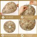 DECYOOL 2 Pack Wasp Nest Decoy Hanging Wasp for Wasps Hornets Yellow Jackets Outdoor Water-Repellent Material (Brown)