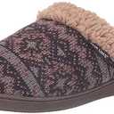MUK LUKS Women's Suzanne Clog, Ebony, Small 5,6