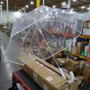 Clear Bubble Umbrella Wedding, High-Visibility Transparent Rain Umbrellas Bulk, Windproof Large Clear Umbrella, Firm and Durable, Dome Umbrellas for Wedding Bride Groom Photography Golf Outdoor 16 pc