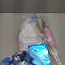 Gejoy 110 Pcs Blue White Balloons Column Stand Kit Adjustable Tower Stand from 1.4 to 6.6 ft with Bases for Graduation Wedding Birthday Baby Shower Party