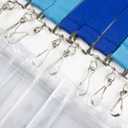 Durable Polyester Lanyards with Safety Clasp & Waterproof Transparent Card Holders Rainbow Mix & Solid Colors (Midnight Green, 12 Pack)