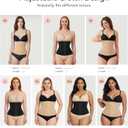 LODAY Waist Trainer Corset Shapewear Tummy Control Body Shaper Waist Cincher for Women Faja Postpartum Belly Band Wrap (Black, L)