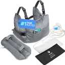 Zomaple Mastectomy Recovery Pillow with Strap, Gel Pack, Seat Belt Cover & Shower Lanyard  Post-Op Essentials, Breast Augmentation/Reduction & Recovery Supplies  Washable Cover for Comfort & Support (Grey)