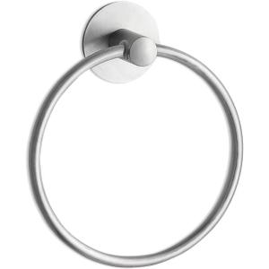 Besteffie Adhesive Towel Ring Wall Mount Hand Towel Ring Self Adhesive Towel Hanger Premium SUS304 Stainless Steel Rustproof Brushed Nickel, Kitchen, Bathroom Hand Towel Holder