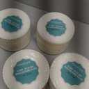 FOCUSLINE 1000 Pack Plastic Sporks White and 6 Inch Uncoated White Paper Plates 1000 Count