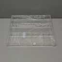 Briwooody Large Acrylic Desk Deep Drawer Organizer with Adjustable Dividers, AntiSkip Clear Desk Top Organizer Tray for Pens, Desktop, Office, Bathroom, Kitchen, Makeup Supplies(6 Compartments)