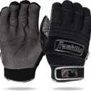 Franklin Sports MLB All Weather Pro Adult + Youth Batting Gloves - Cold Weather Gloves for Baseball + Softball (Adult XX-Large, Black Chrome)