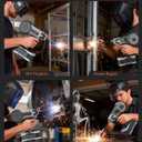 2 in 1 MIG and Stick Welder: 250A Handheld Portable Welding Machine, 110V Gasless Flux Core Wire Feed Welder & MMA ARC Welder Gun, 3.97lb w/LCD Display, for .032"/.040" Wire and 3/32"-1/8" Rod