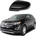 Passenger Side Black Mirror Cover Cap Housing Compatible with Ford Edge 2015-2020, Direct Replacement