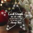 4 x Jesuspirit Ornaments for Christmas Tree - Best Friends Bestie Ornaments for Women - Bestie Ornament - Friendship Christmas Ornament - Custom Shaped Ornament for Christmas