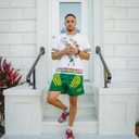 DIOTSR Mens Graphic Shorts Casual Flat Front Shorts Cool Streetwear Designer Shorts Drawstring Summer (Green, XL)